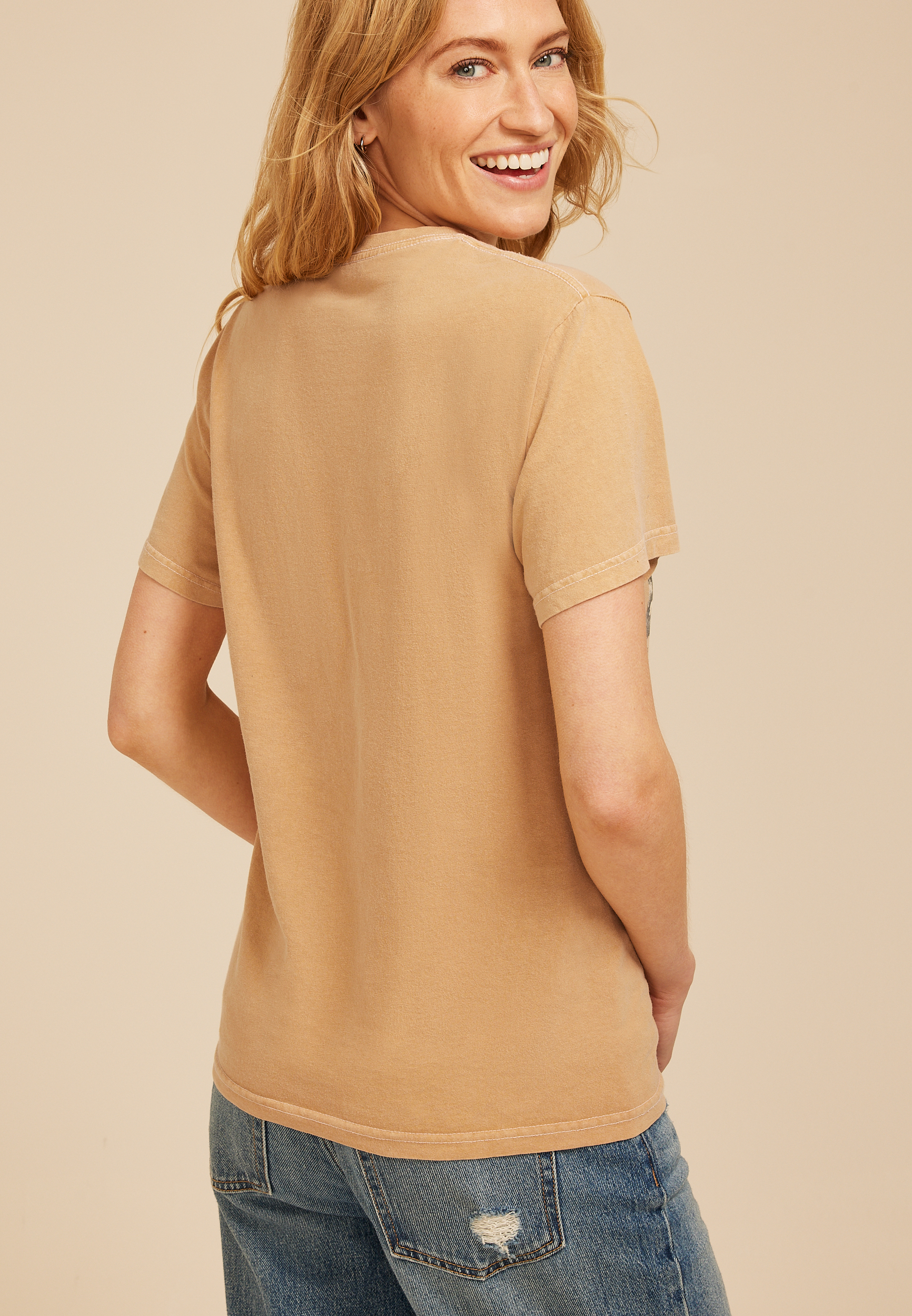 Well In My Soul Relaxed Fit Graphic Tee, GOLD, large