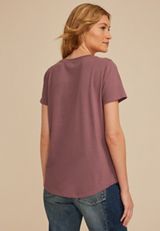Floral Classic Fit Graphic Tee, C4291, small