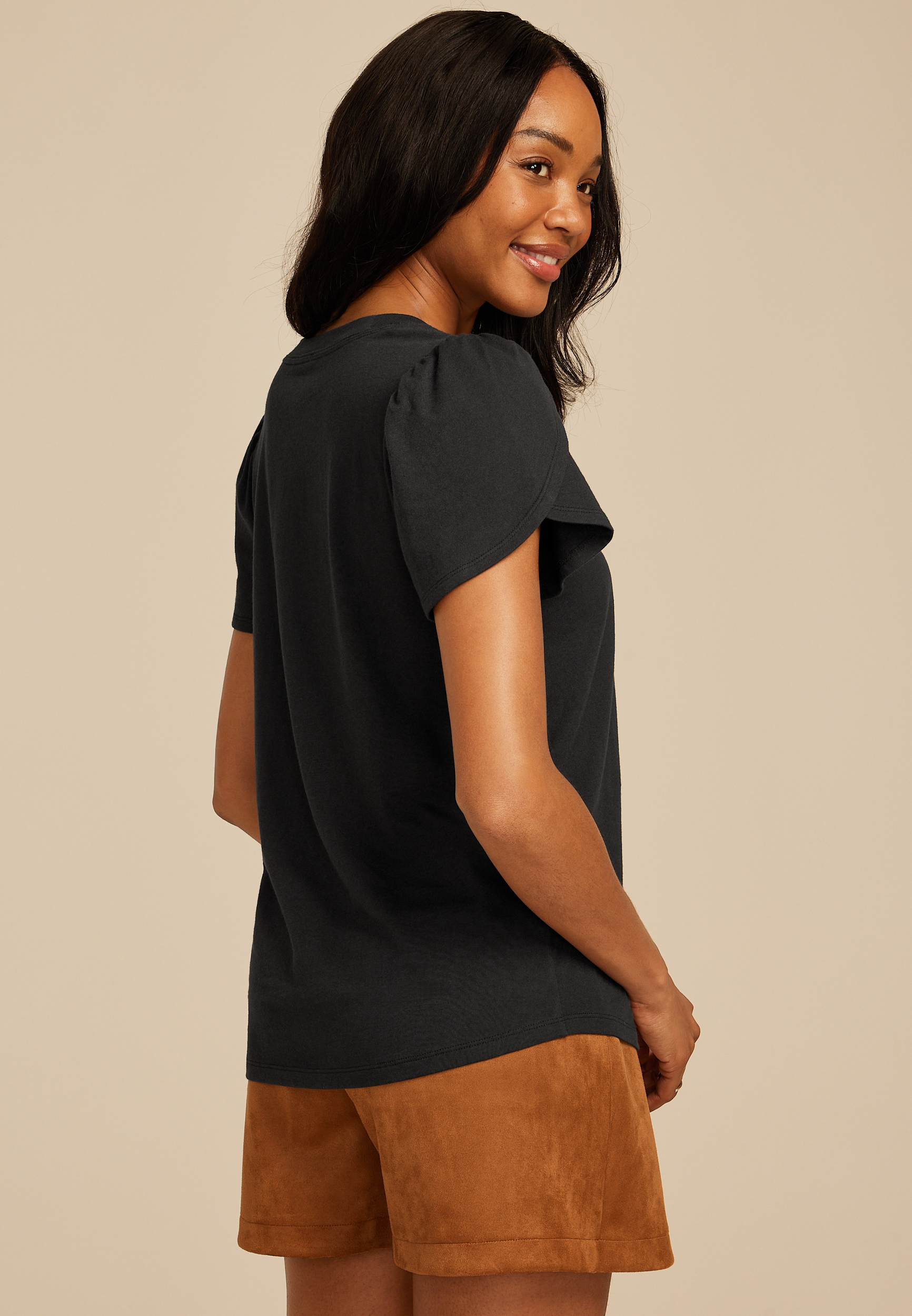 24/7 Holland Tulip Sleeve Tee, DARK ASH, large