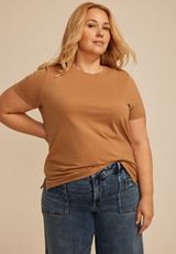 Plus Size 24/7 Dawson Crew Neck Tee, CORK, small