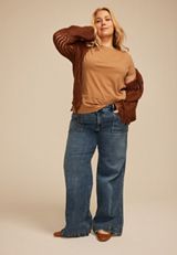 Plus Size 24/7 Dawson Crew Neck Tee, CORK, small