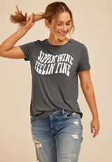 Sippin Wine Feelin Fine Classic Fit Graphic Tee, C106, small