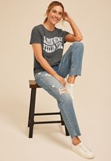 Sippin Wine Feelin Fine Classic Fit Graphic Tee, C106, small