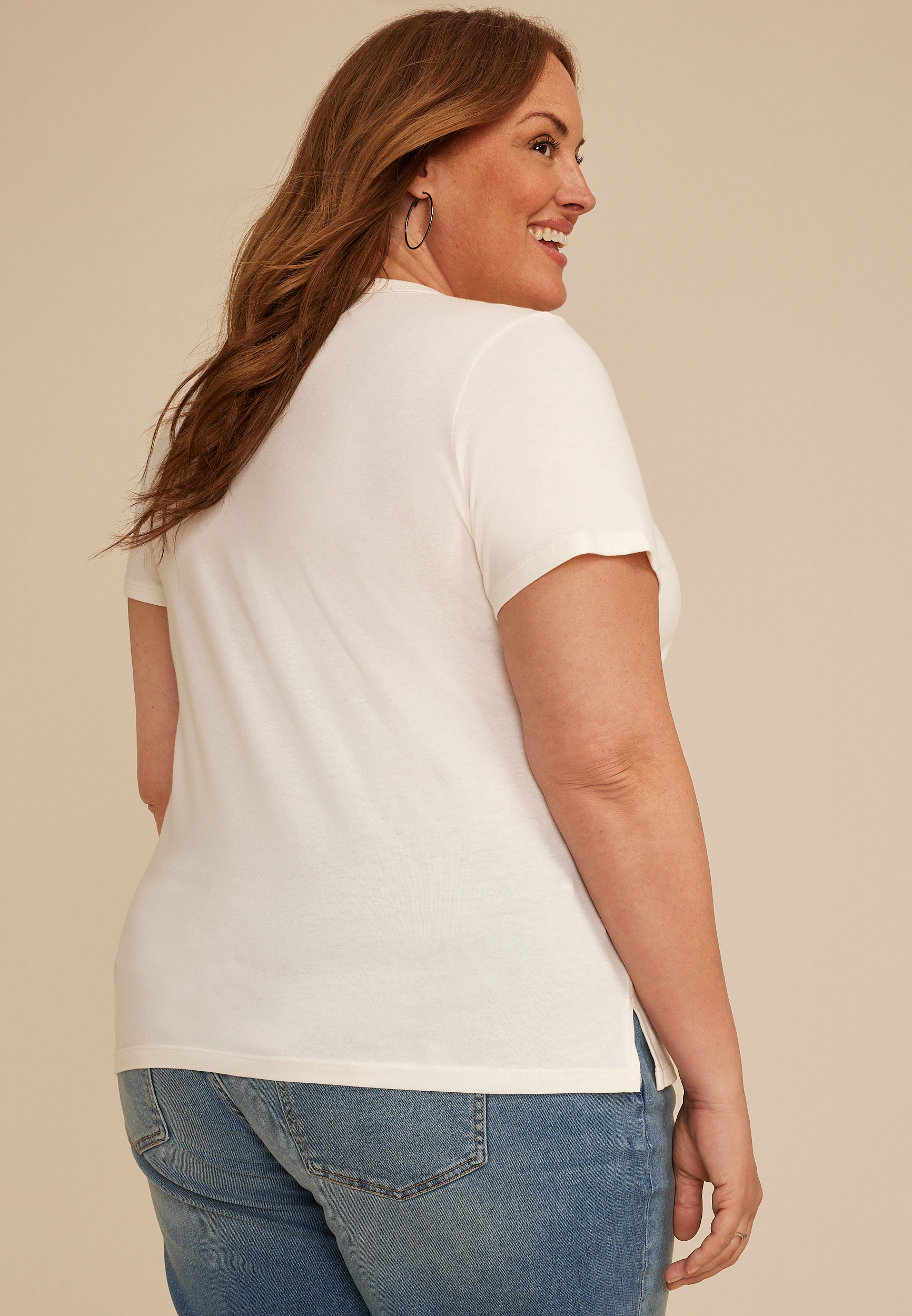 Plus Size Beg Your Pardon Classic Fit Graphic Tee, , large