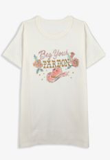 Plus Size Beg Your Pardon Classic Fit Graphic Tee, , small
