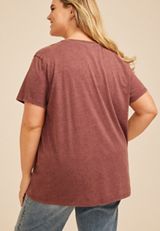 Plus Size Floral Aerosmith Oversized Fit Graphic Tee, C830, small