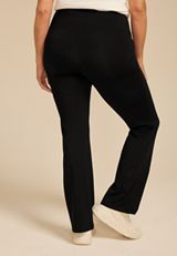 Plus Size PowerStretch High Rise Flare Legging, C106, small