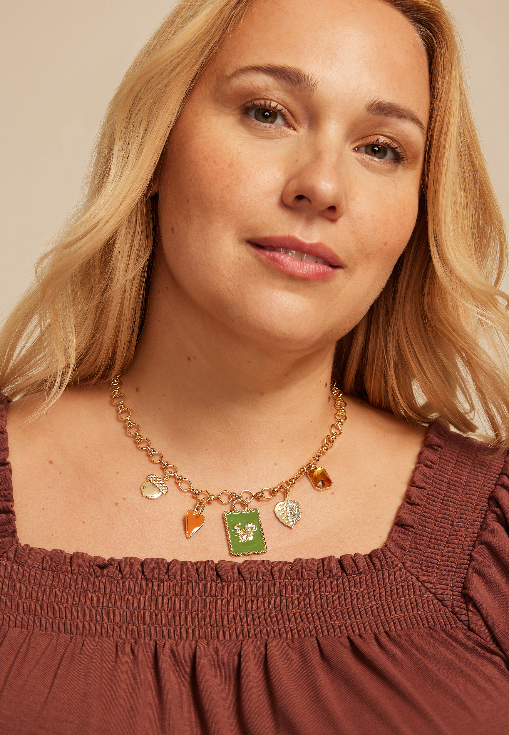 Fall Charm Necklace, , large