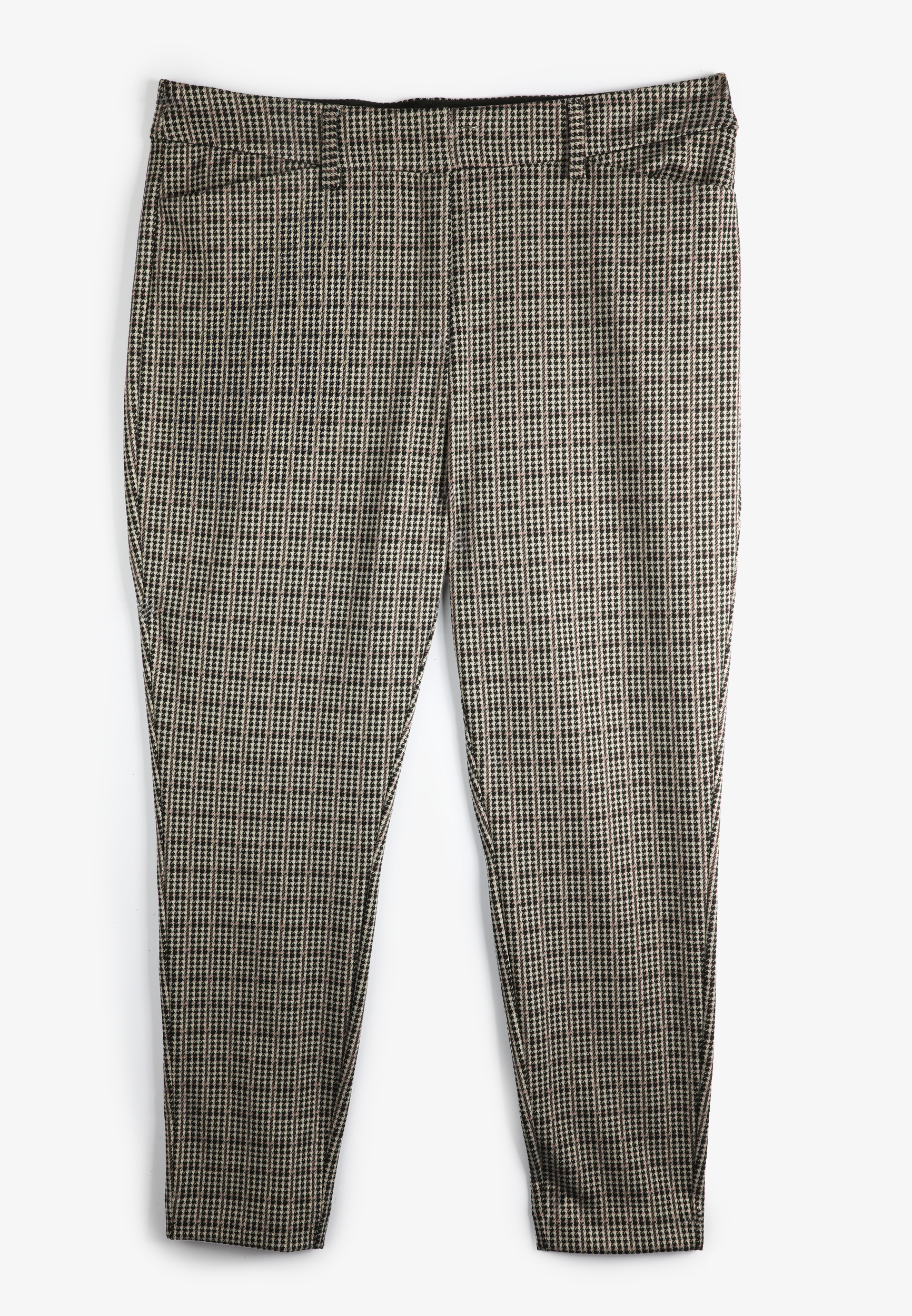 Plus Size Houndstooth Ponte Skinny Pant