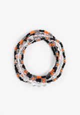 Game Day Black And Orange Stretch Bracelet Set, MULTI, small
