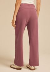 Cloud Scuba Knit Ribbed Wide Leg Sweatpant, C6578, small