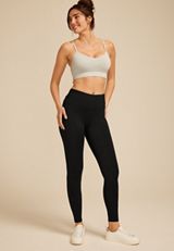 PowerStretch High Rise Side Ruched Legging, C106, small