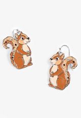 Squirrel Drop Earrings, , small
