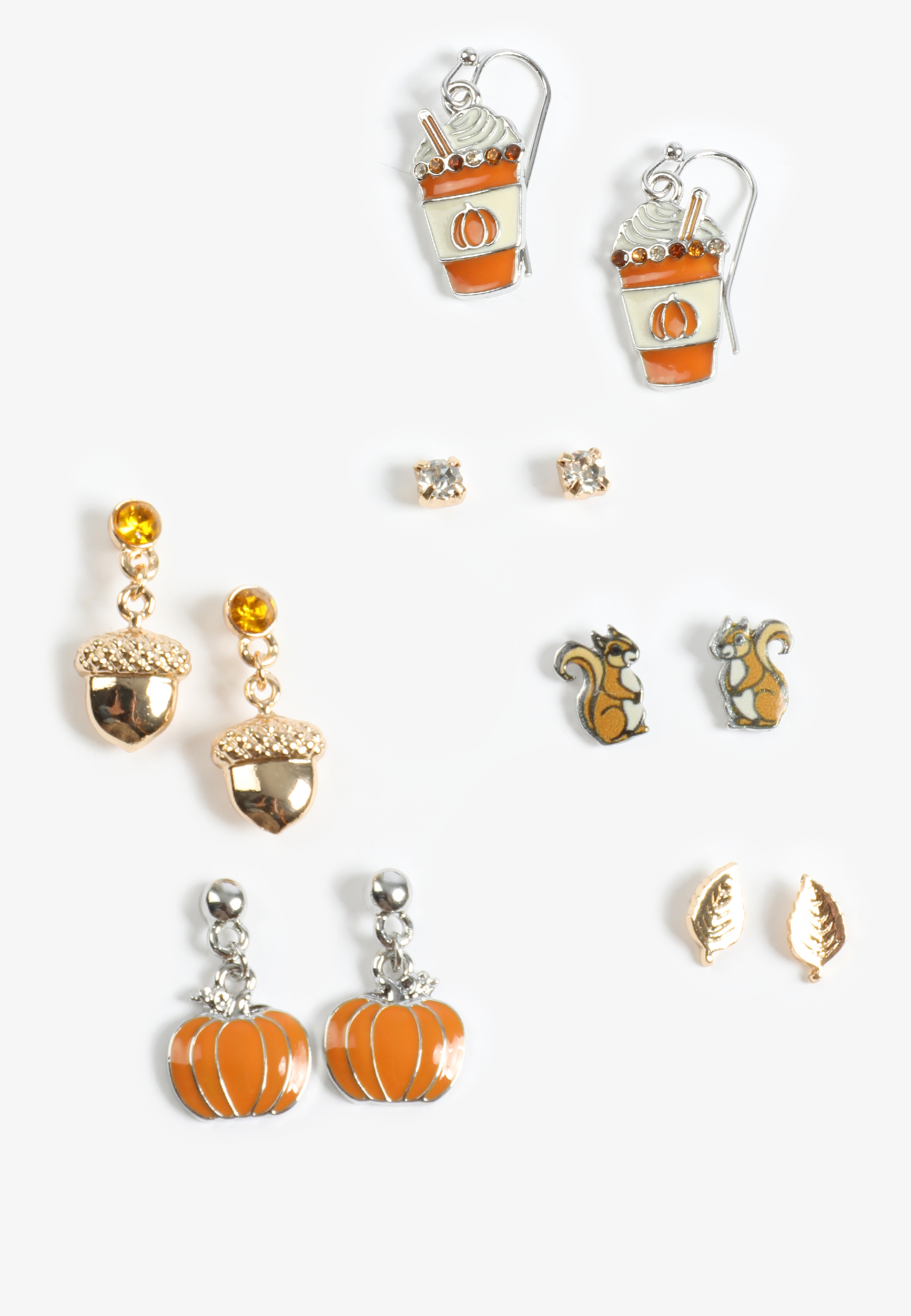 6 Pack Fall Harvest Earring Set, , large