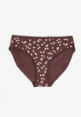 Simply Comfy Cotton Floral Print Bikini Panty, C1775, small