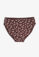 Simply Comfy Cotton Floral Print Bikini Panty, C1775, small