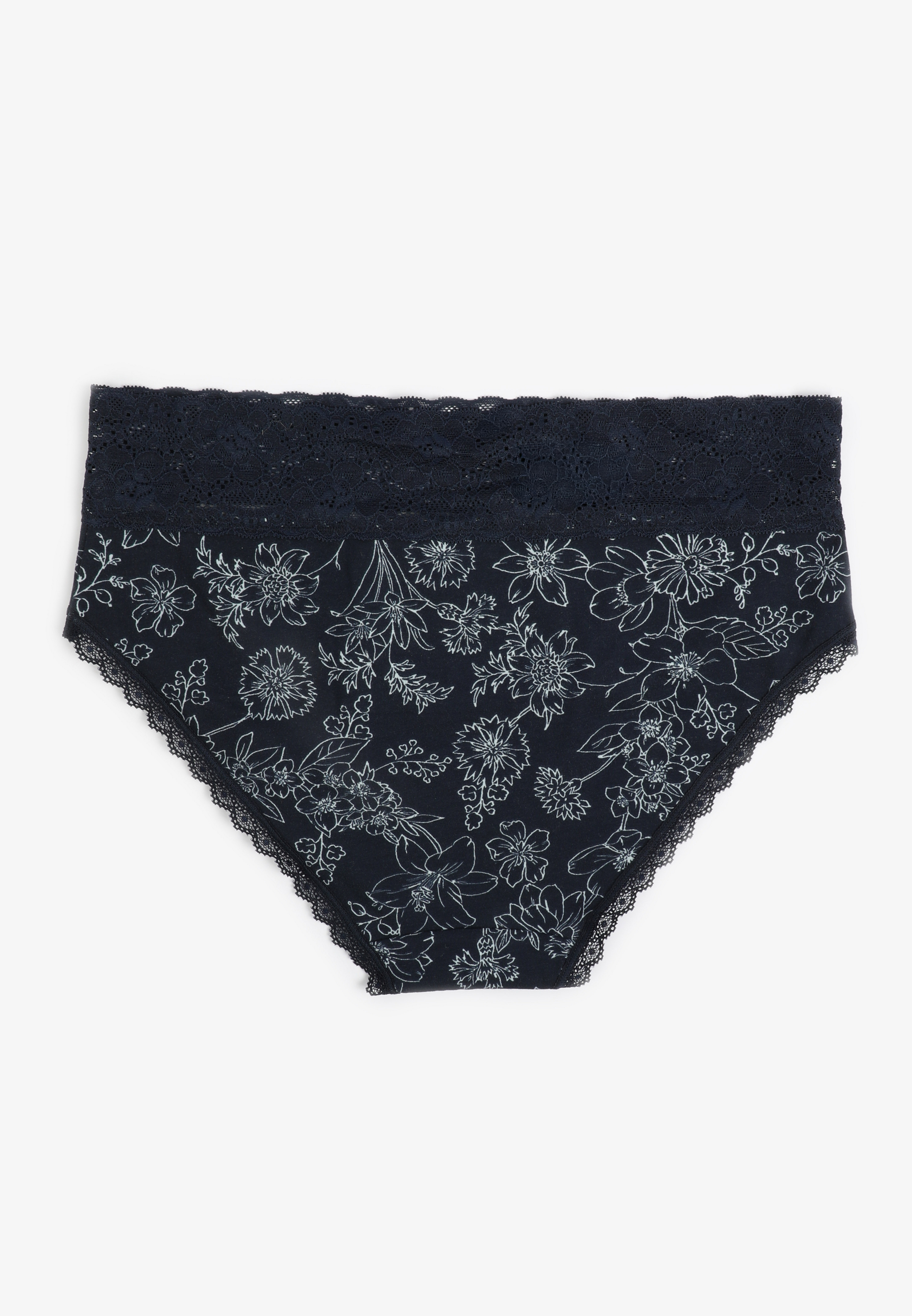 Simply Comfy Cotton Floral Print Hipster Panty, C1943, large