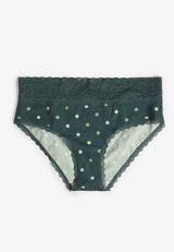 Simply Comfy Cotton Polka Dot Hipster Panty, C8125, small