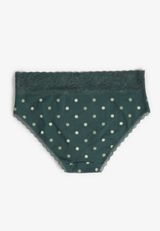 Simply Comfy Cotton Polka Dot Hipster Panty, C8125, small