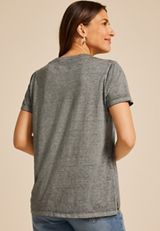 Rock N Roll Classic Fit Graphic Tee, DARK IRON GRAY, small
