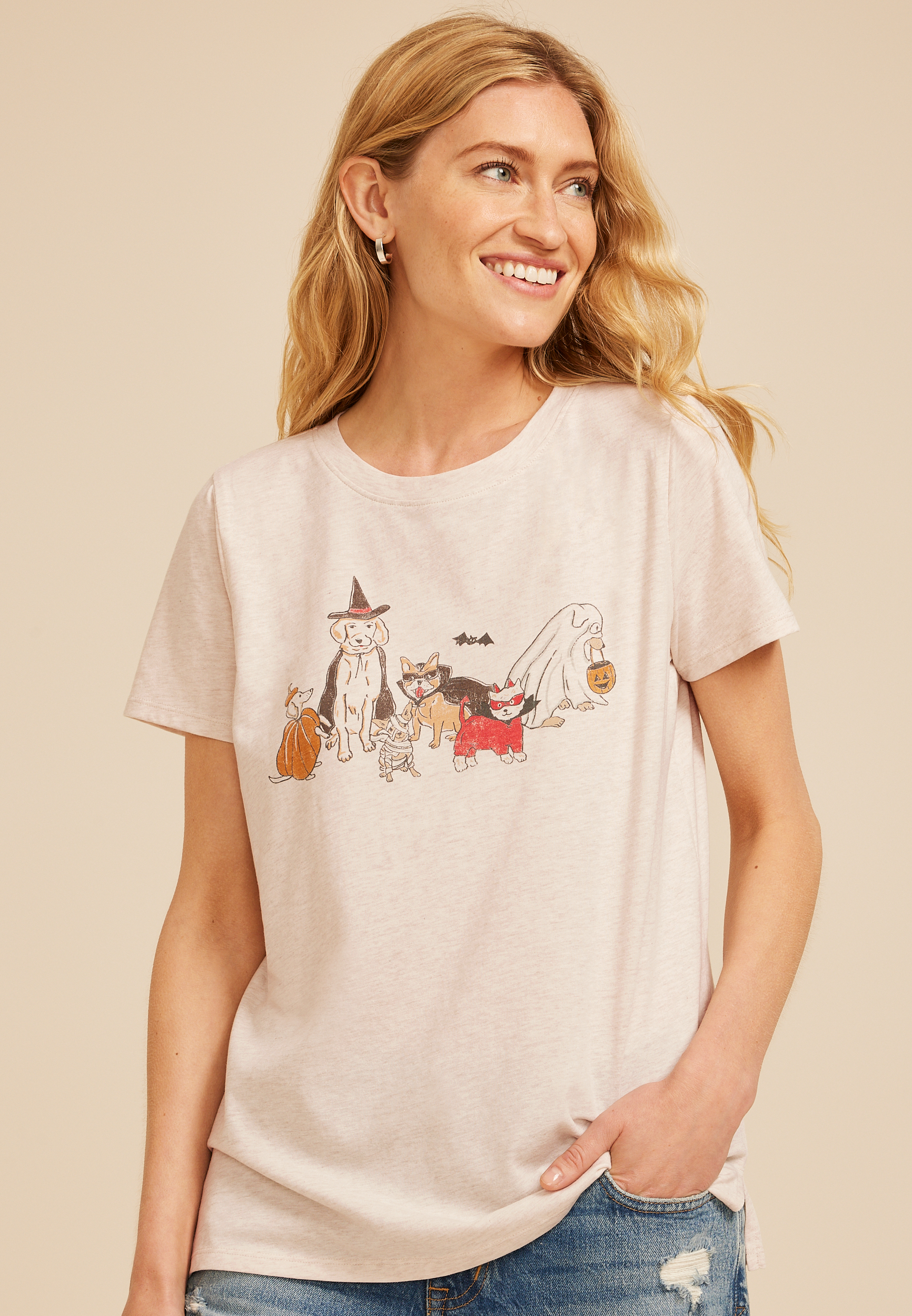 Halloween Costume Dogs Classic Fit Graphic Tee