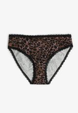 Simply Comfy Cotton Animal Print Bikini Panty, C1756, small