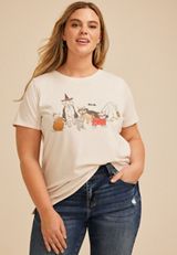 Plus Size Halloween Costume Dogs Classic Fit Graphic Tee, , small