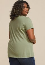 Plus Size Sundown Sessions Classic Fit Graphic Tee, OLIVE FOG, small