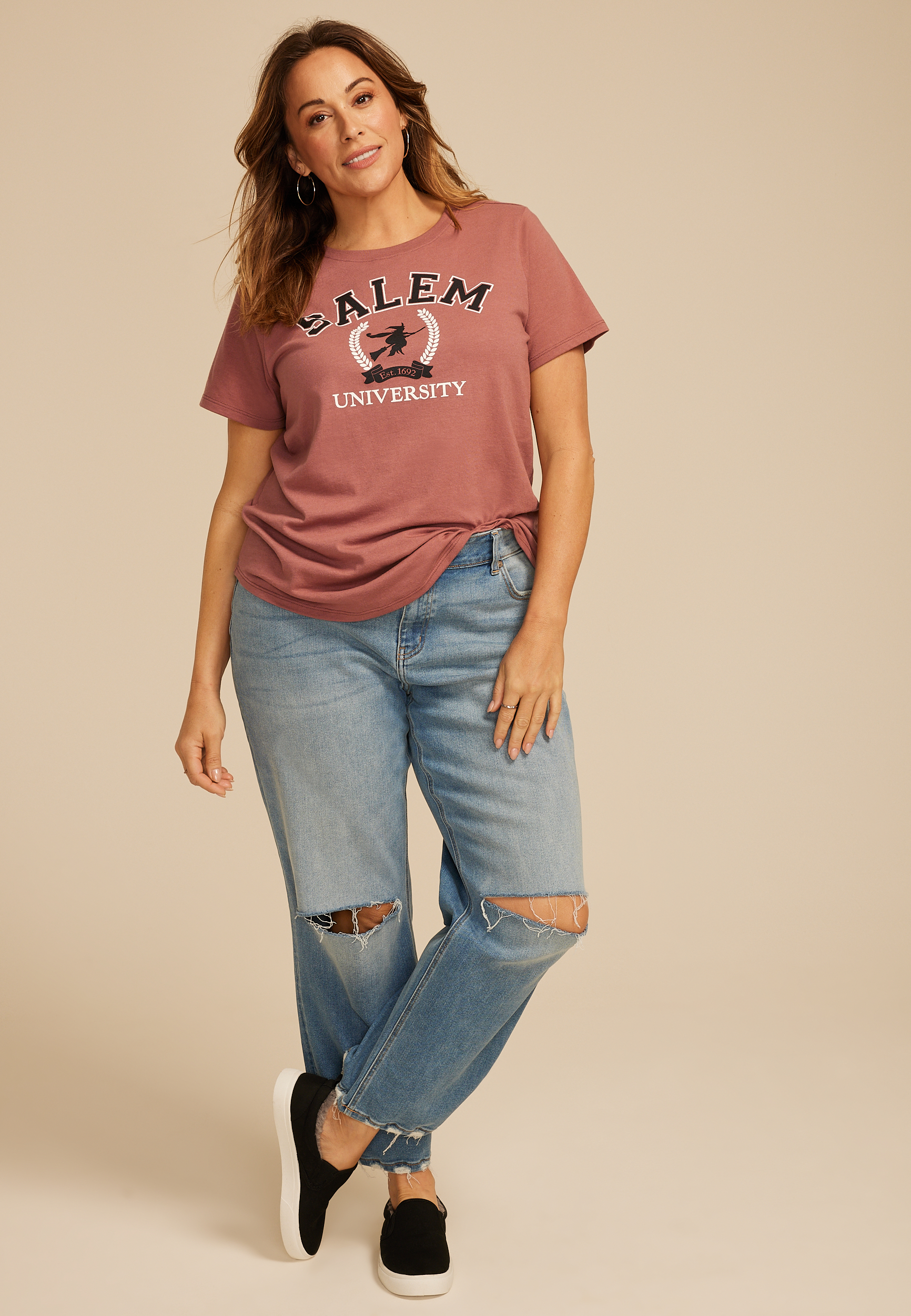 Plus Size Salem University Classic Fit Graphic Tee, C5436, large