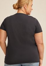 Plus Size The Beatles Floral Classic Fit Graphic Tee, PHANTOM BLACK, small