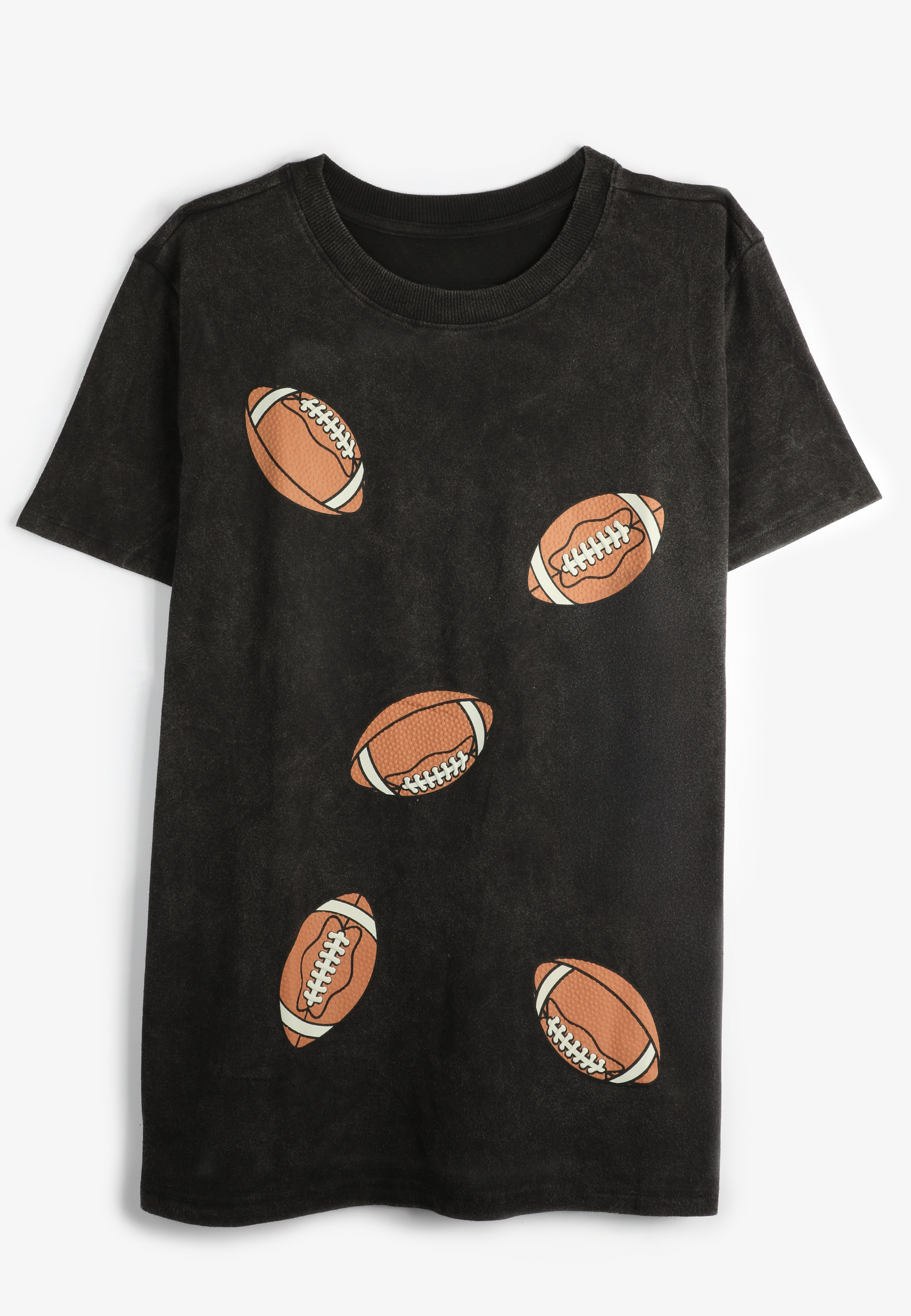 Plus Size Football Oversized Fit Graphic Tee, , large