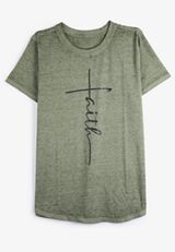 Faith Classic Fit Graphic Tee, C427, small