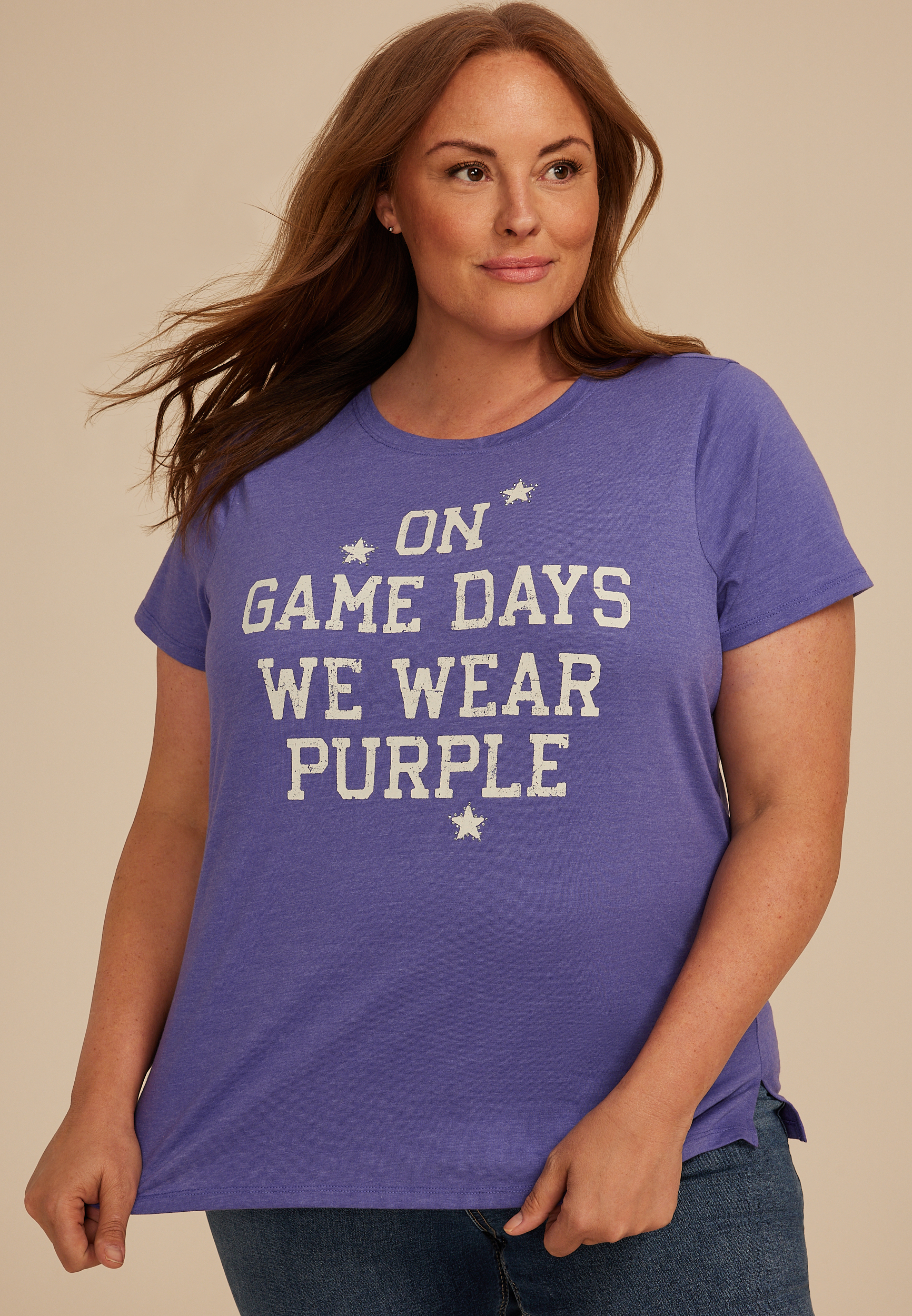 Plus Size Game Day Classic Fit Graphic Tee