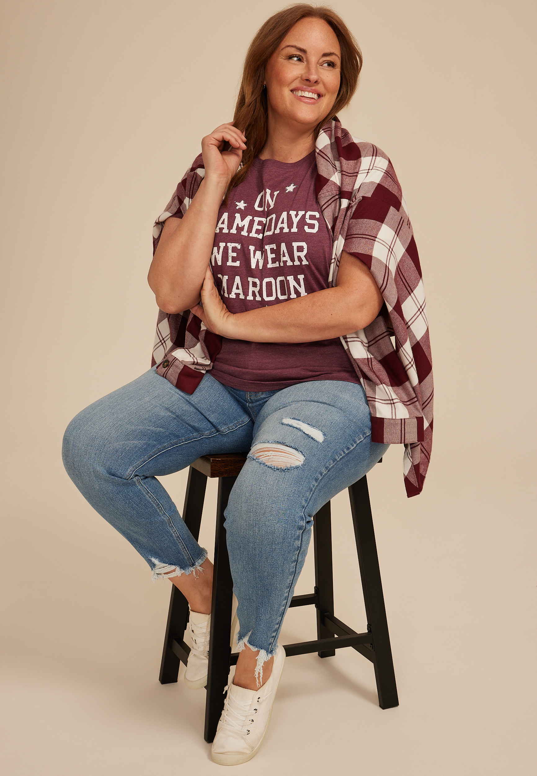 Plus Size Game Day Classic Fit Graphic Tee, C3840, large