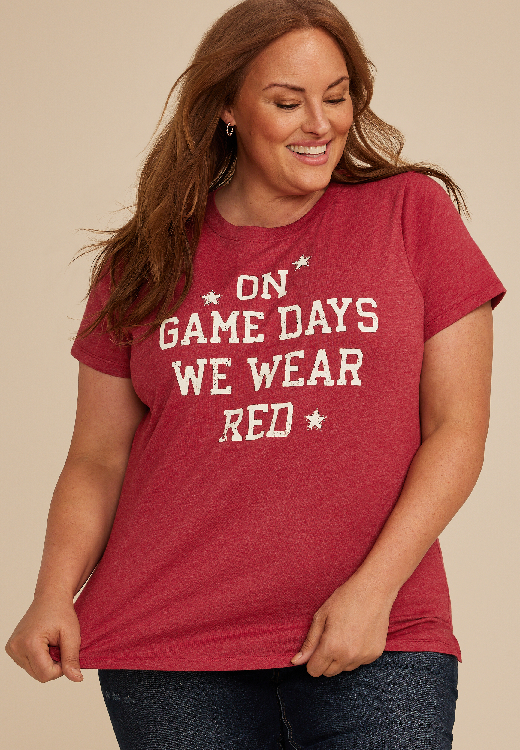 Plus Size Game Day Classic Fit Graphic Tee