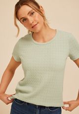 24/7 Jacquard Short Sleeve Tee, C201, small