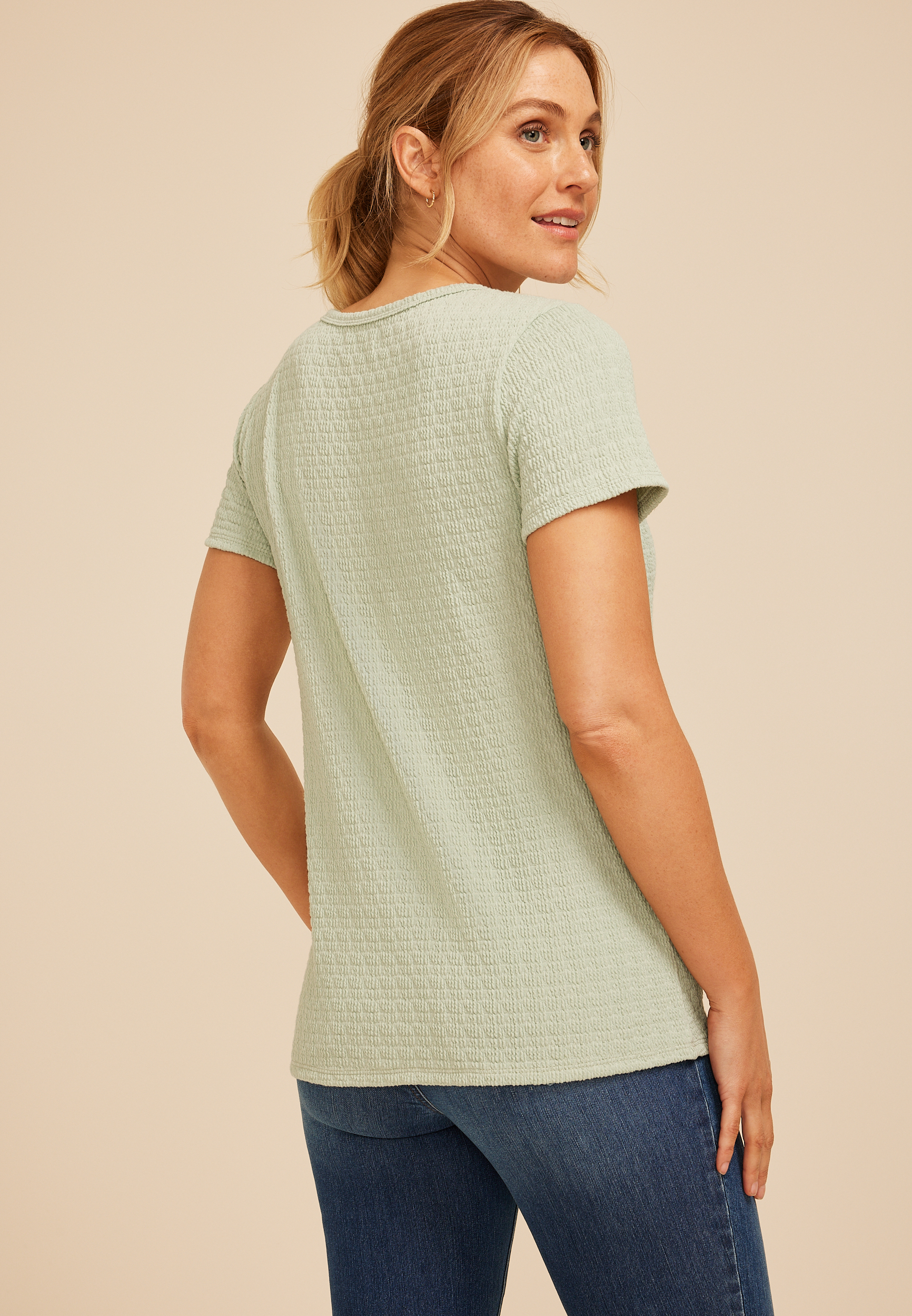 24/7 Jacquard Short Sleeve Tee, C201, large