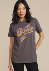 Bowie Oversized Fit Graphic Tee, C9501, small