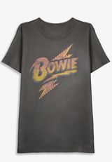 Bowie Oversized Fit Graphic Tee, C9501, small
