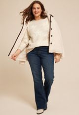 Plus Size Star Sweater, C5249, small