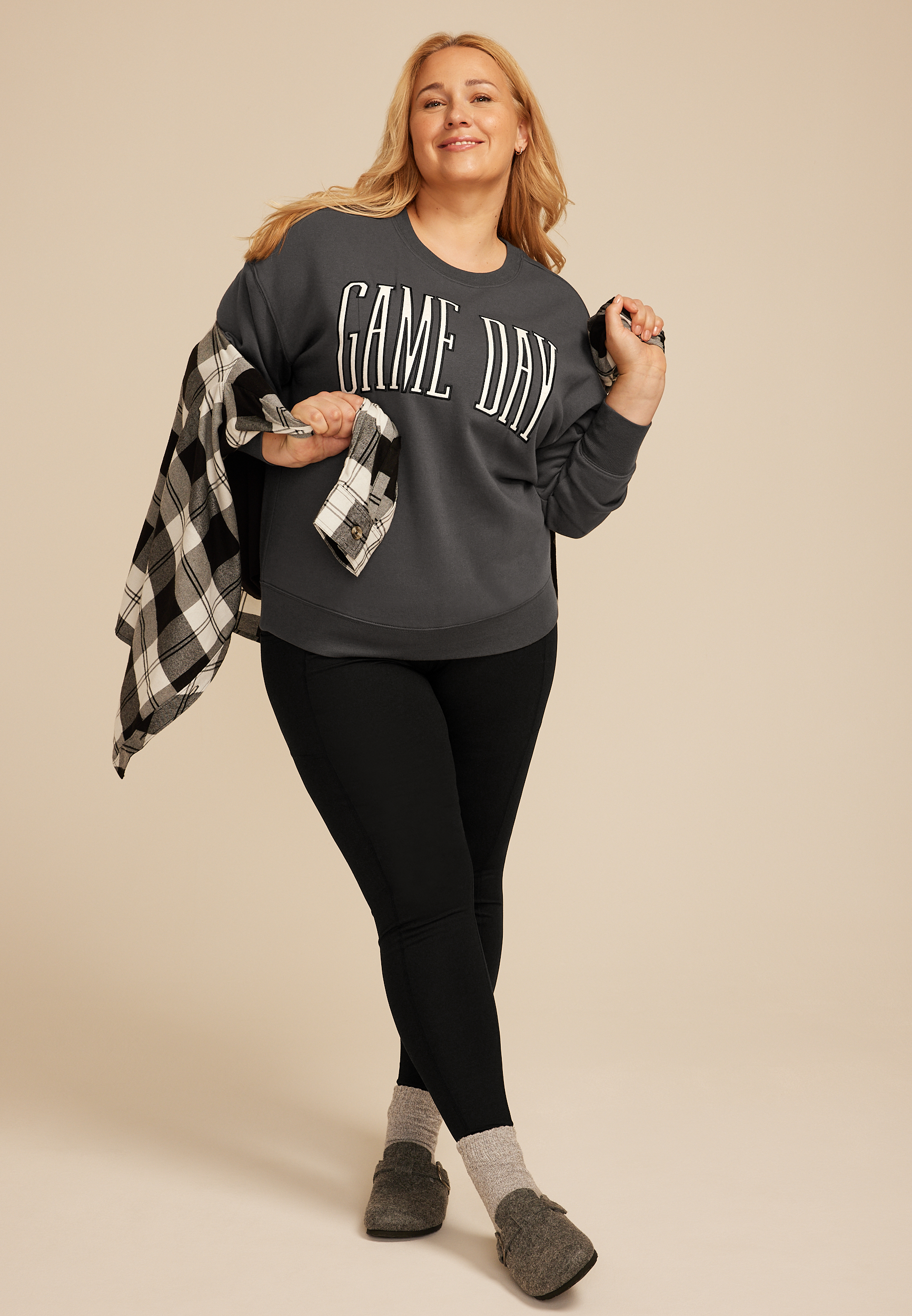 Plus Size Game Day Relaxed Fit Sweatshirt