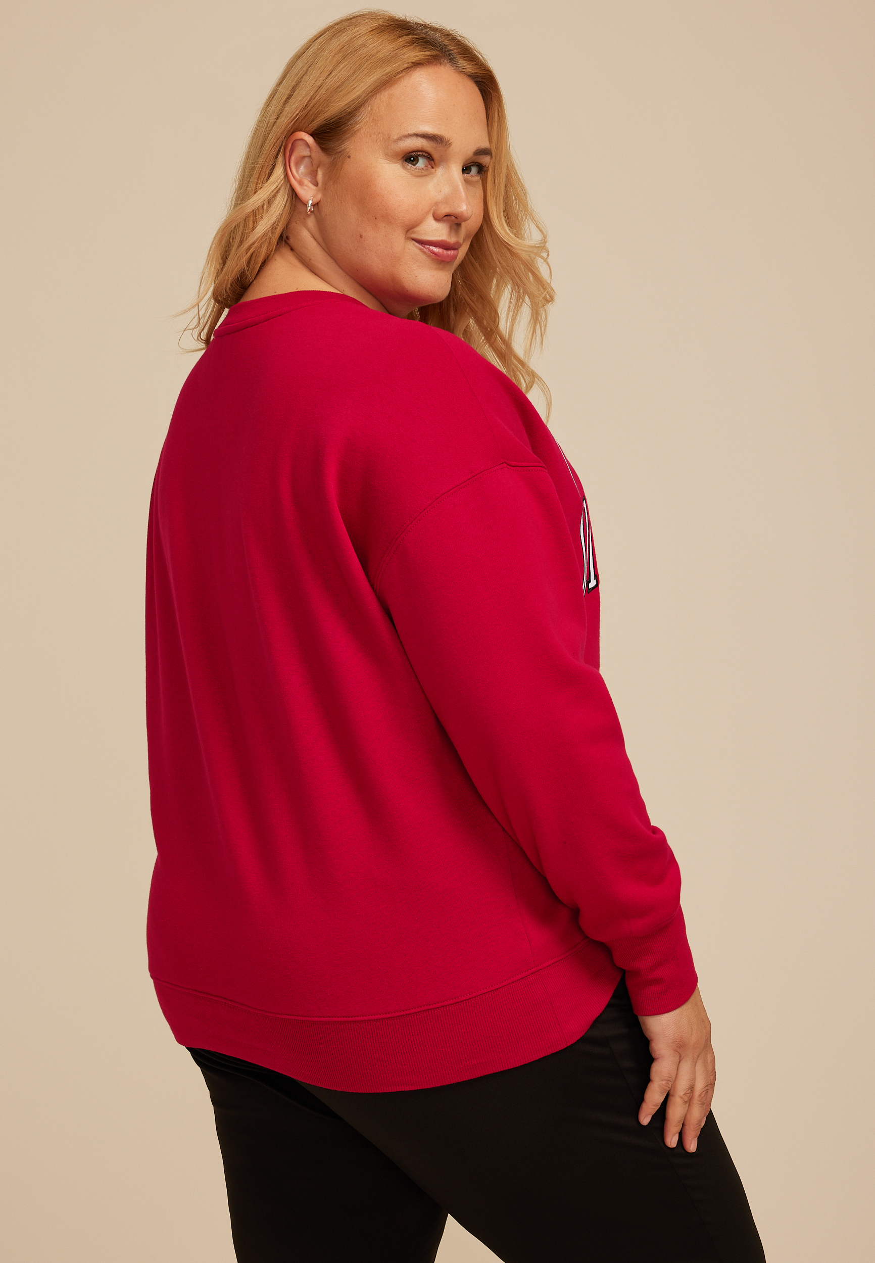 Plus Size Game Day Relaxed Fit Sweatshirt, C4744, large