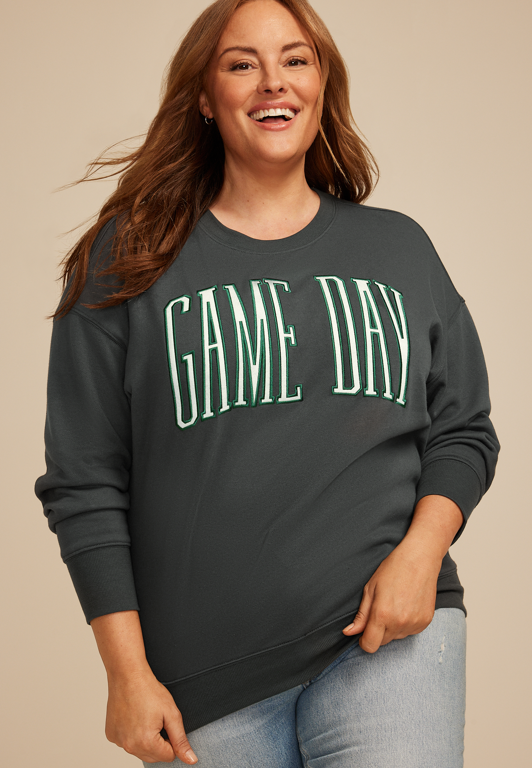 Plus Size Game Day Relaxed Fit Sweatshirt