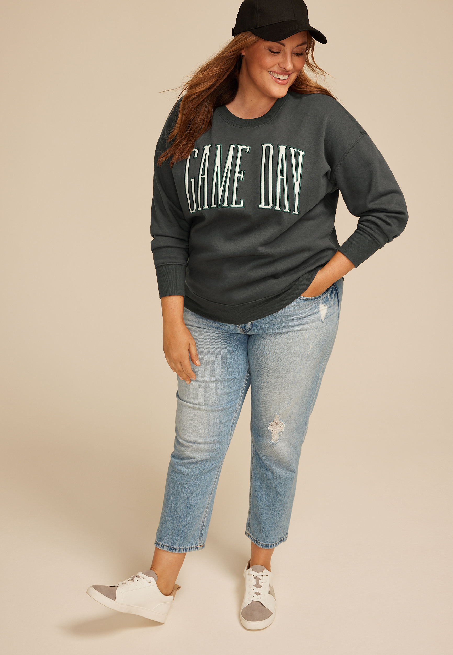 Plus Size Game Day Relaxed Fit Sweatshirt