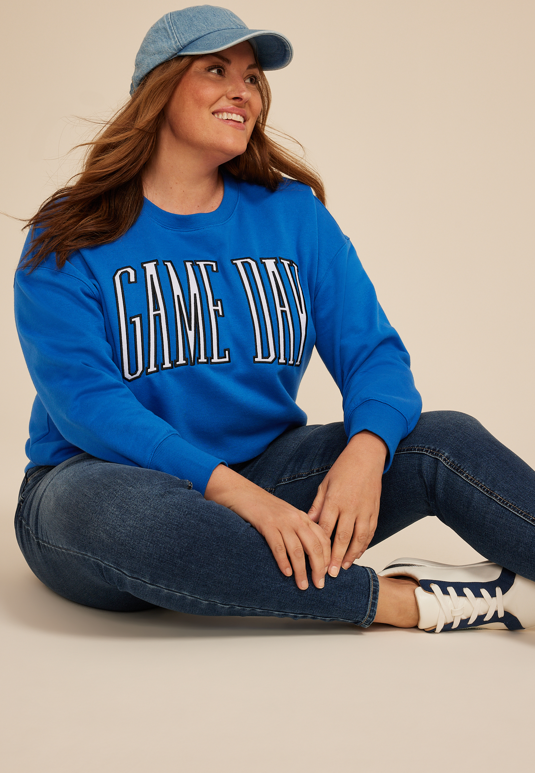 Plus Size Game Day Relaxed Fit Sweatshirt