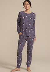 Snoopy Long Sleeve Tee And Jogger Pajama Set, C5885, small