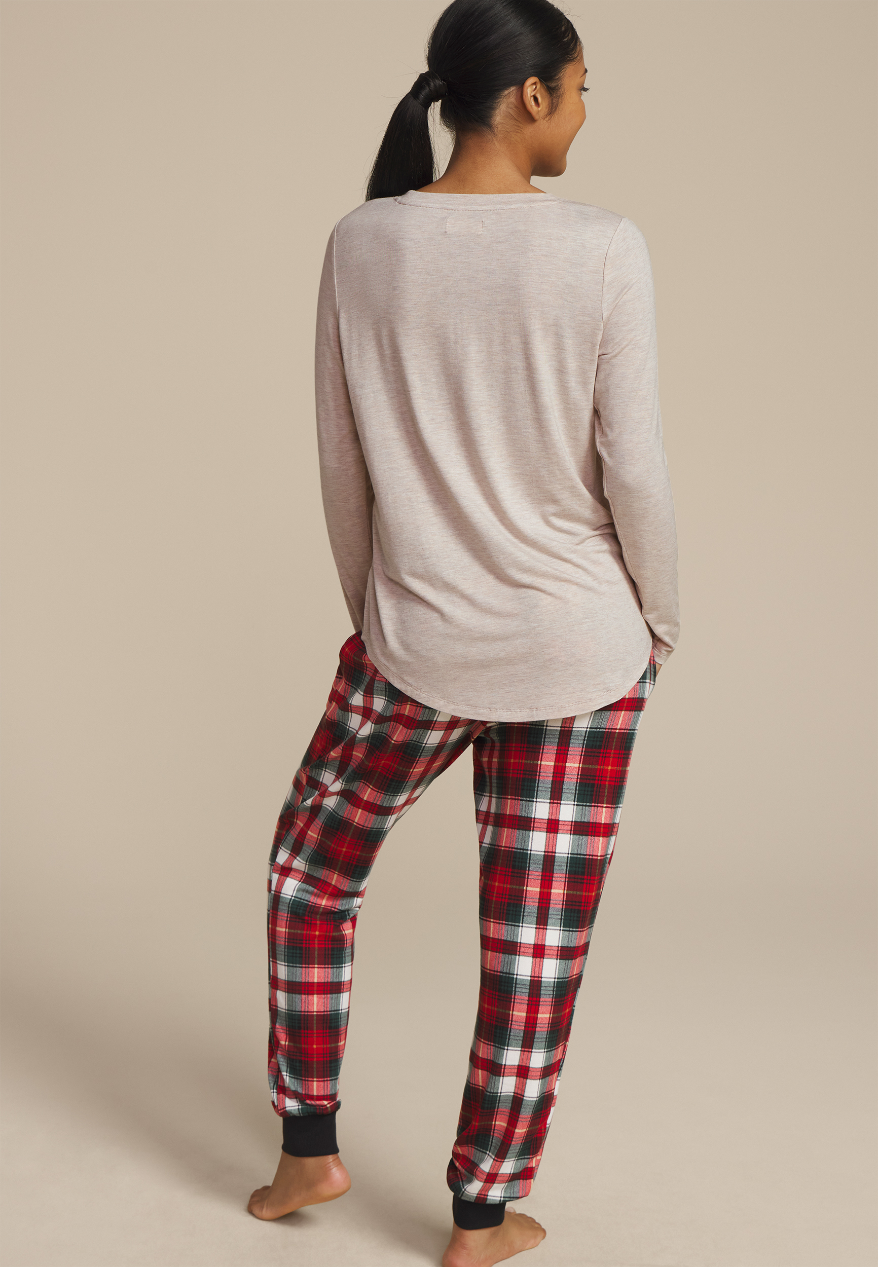 Comfy And Cozy Graphic Tee And Jogger Pajama Set, C7044, large