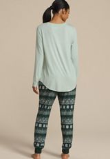 I Wasnt Made For The Winter Graphic Tee And Jogger Pajama Set, , small
