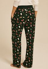 Hacci Holiday Wide Leg Pajama Pants, C3918, small