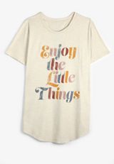 Plus Size Enjoy The Little Things Classic Fit Graphic Tee, C3363, small